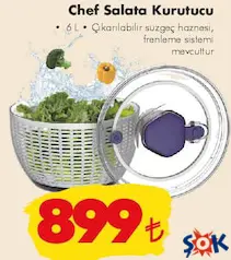 VİP AHMET CHEF SALATA KURUTUCU 6 L VİP AHMET CHEF SALATA KURUTUCU 6 L